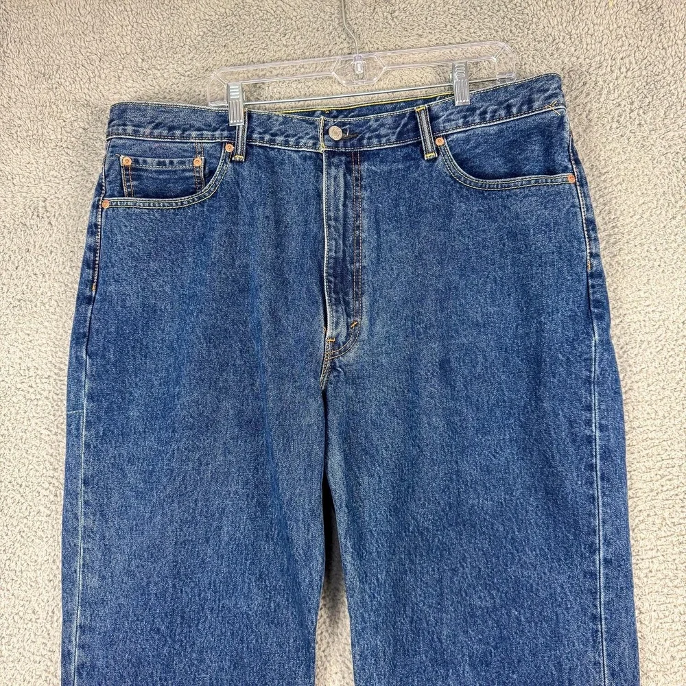 Levis 550‎ Jeans Mens 42x30 Blue Relaxed Fit Tapered Leg Denim Workwear Outdoor
